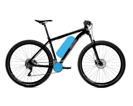 EVBIKE Přestavbová sada s výkonem 250W, 15,6Ah baterií na rám s dojezdem až 120 km