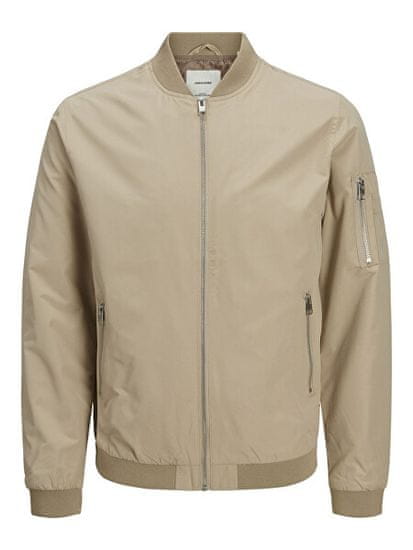 Jack&Jones Pánská bunda JJERUSH BOMBER 12165203 Crockery