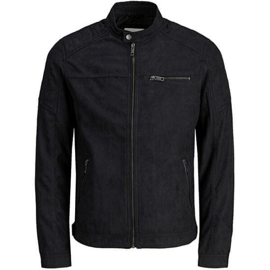 Jack&Jones Pánská bunda JJEROCKY 12147218 Jet Black