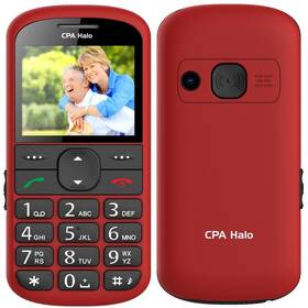 Mobilní telefon CPA Halo 21 Senior červená barva