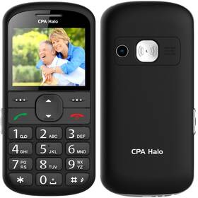 Mobilní telefon CPA Halo 21 Senior s nabíjecím stojánkem černá barva