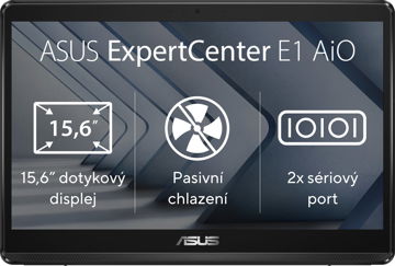 ASUS ExpertCenter E1 E1600WKAT-BA041M Black dotykový Počítač