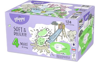 BELLA Baby Happy Maxi Box (124 ks) dětské plenky