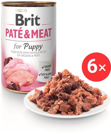 Brit Paté & Meat Puppy 6 × 400 g