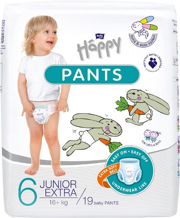 BELLA Baby Happy Pants Junior Extra vel. 6 (19 ks)