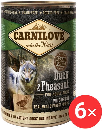 Carnilove Wild Meat Kachna & Bažant 6 × 400 g