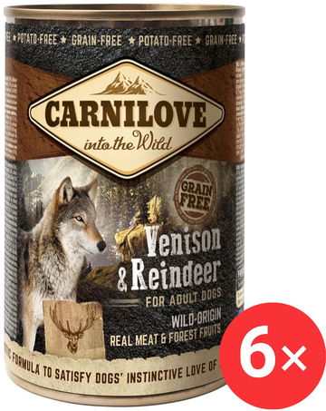 Carnilove Wild Meat Zvěřina & Sob 6 × 400 g