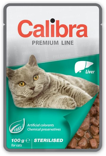 Calibra Cat Premium Kapsička pro kastrované kočky s játry 100 g
