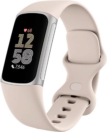 Fitbit Charge 6 Porcelain/Silver Aluminium