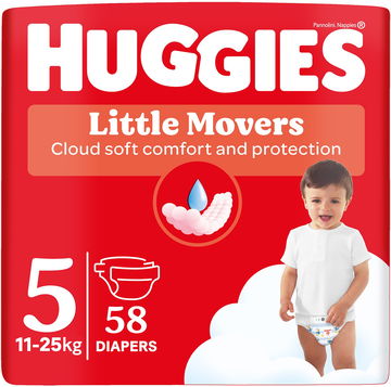 HUGGIES Little Movers Mega 5 (58 ks)