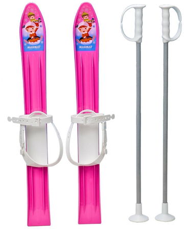 Master Baby Ski 60 cm, dětské plastové lyže růžové