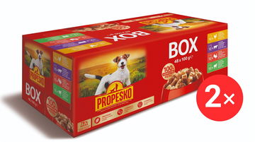 Propesko kapsičky pro psy mix masa 48 × 100 g 2 ks AKCE