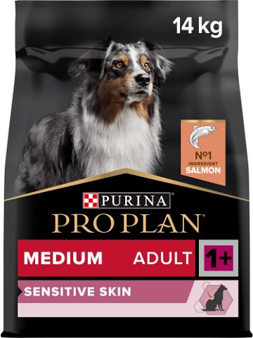 Pro Plan Medium Sensitive Skin pro dospělé psy středních plemen s lososem 14 kg