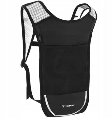 Trizand 23489 Ultralehký sportovní batoh s vodním vakem 2 l, černý