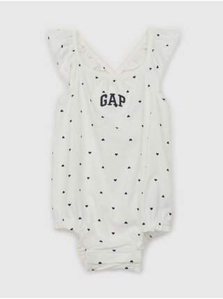 Bílé holčičí baby vzorované body GAP