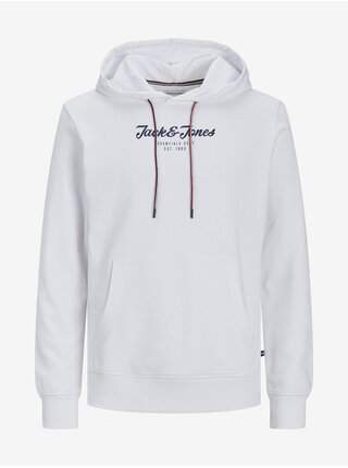 Bílá pánská mikina s kapucí Jack & Jones Henry