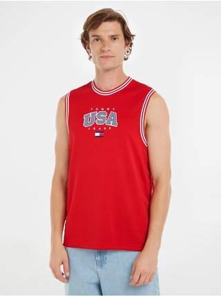 Červené pánské tílko Tommy Jeans Modern Sport Tank