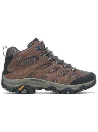 Hnědé pánské kotníkové outdoorové tenisky MERRELL Moab 3 Mid GTX