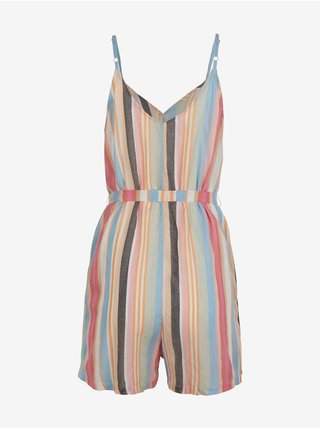 Modro-béžový dámský pruhovaný overal O´Neill LW PLAYSUIT – MIX ANDMATCH