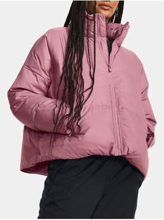 Růžová zimní péřová bunda Under Armour UA CGI DOWN PUFFER JKT