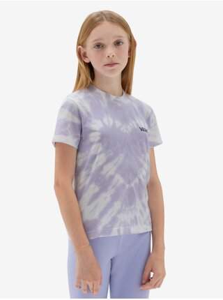 Světle fialové holčičí batikované tričko VANS Abby LEVNĚ