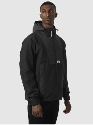 Šedo-černá pánská sportovní bunda HELLY HANSEN Rig Rain Jacket SLEVA