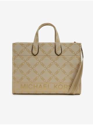 Světle hnědá dámská vzorovaná kabelka Michael Kors Grab Tote