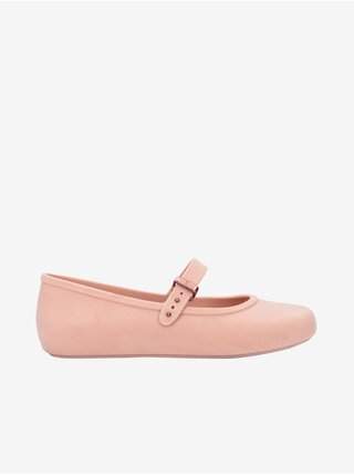 Světle růžové dámské baleríny Melissa Soft Ballerina Velvet