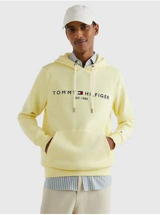 Světle žlutá pánská mikina Tommy Hilfiger Tommy Logo Hoody