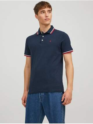 Tmavě modré polo tričko Jack & Jones Paulos