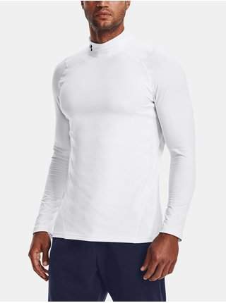 Tričko Under Armour UA CG Armour Fitted Mock-WHT