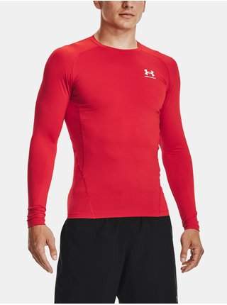 Tričko Under Armour UA HG Armour Comp LS - červená