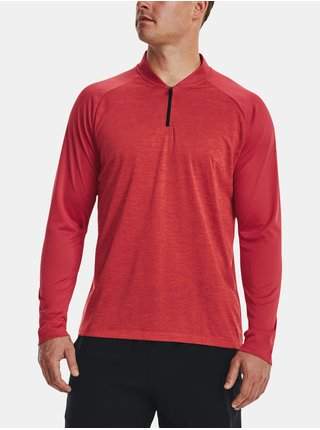 Tričko Under Armour UA Tech 2.0 Novelty 1/4 Zip-RED