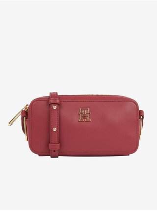 Vínová dámská crossbody kabelka Tommy Hilfiger Timeless Camera Bag