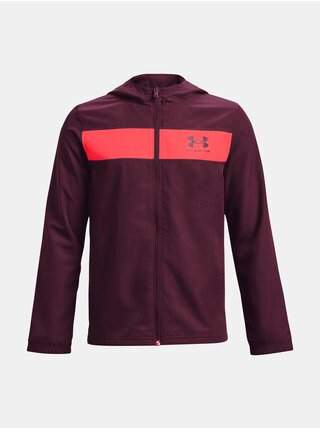 Vínová sportovní bunda Under Armour UA Sportstyle Windbreaker