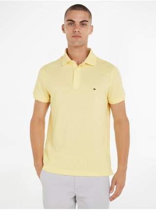 Žluté pánské polo tričko Tommy Hilfiger