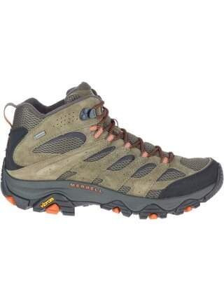 Zelené pánské kotníkové outdoorové tenisky MERRELL Moab 3 Mid GTX