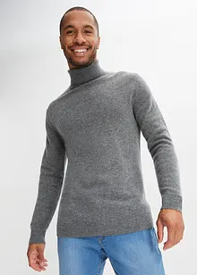 Vlněný svetr s podílem Good Cashmere Standard® a rolákovým límcem