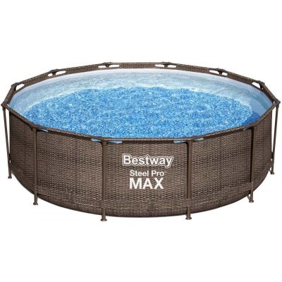 TOP 1. - Bestway Steel Pro Max Rattan 3,66 x 1 m 56709