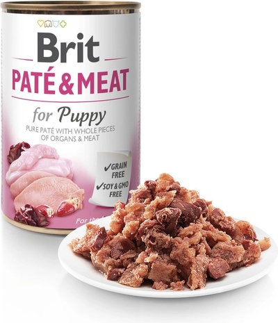 TOP 4. - Brit Paté & Meat Puppy Chicken & Turkey 400 g
