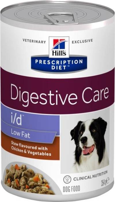 TOP 2. - Hill’s Prescription Diet Adult Dog I/D Low Fat Digestive Care Stew Chicken & Vegetables 354 g