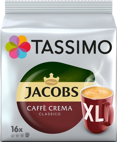 TOP 1. - Tassimo Jacobs Krönung Café Crema Classico XL 16 ks