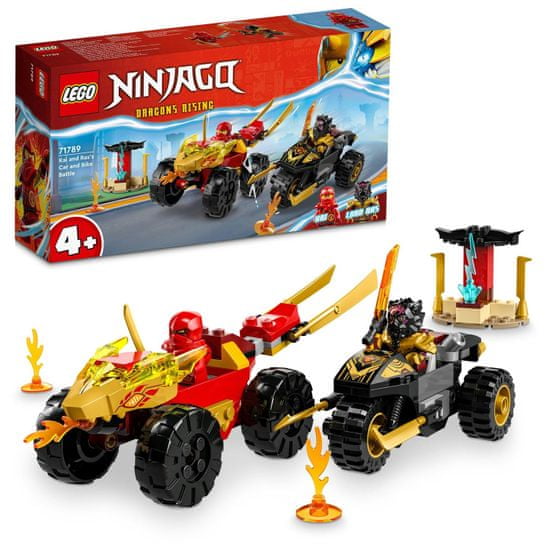 LEGO Ninjago 71789 Kai a Ras v súboji auta s motorkou