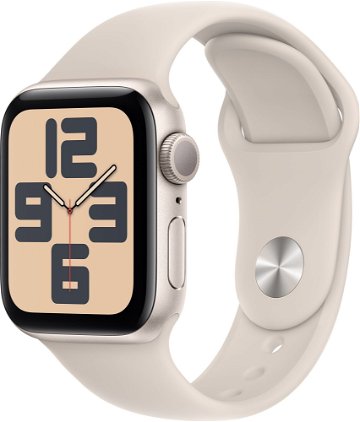 Apple Watch SE 40 mm Hviezdno biely hliník s hviezdno bielym športovým remienkom - M/L