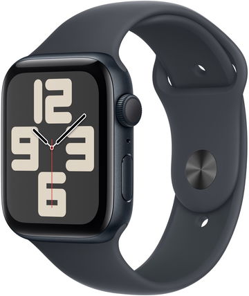 Apple Watch SE 40 mm Tmavo atramentový hliník s tmavo atramentovým športovým remienkom – S/M