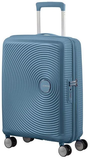 American Tourister Soundbox Spinner 55 EXP Stone Blue