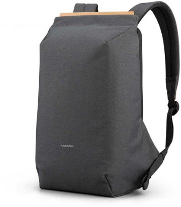 Kingsons Anti-theft Backpack Dark Grey 15.6"