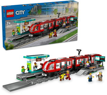 LEGO® City 60423 Električka a zastávka v centre mesta LACNÉ