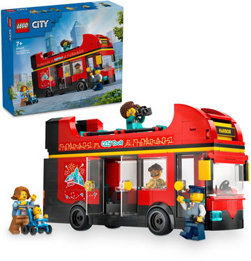 LEGO® City 60407 Červený dvojposchodový vyhliadkový autobus