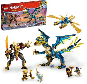 LEGO® NINJAGO® 71796 Živelný drak proti robotovi cisárovnej